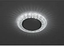 Светильник встраиваемый с подсветкой Эра DK LD22 SL/WH GX53 220В 13Вт МAX Прозрачный картинка 